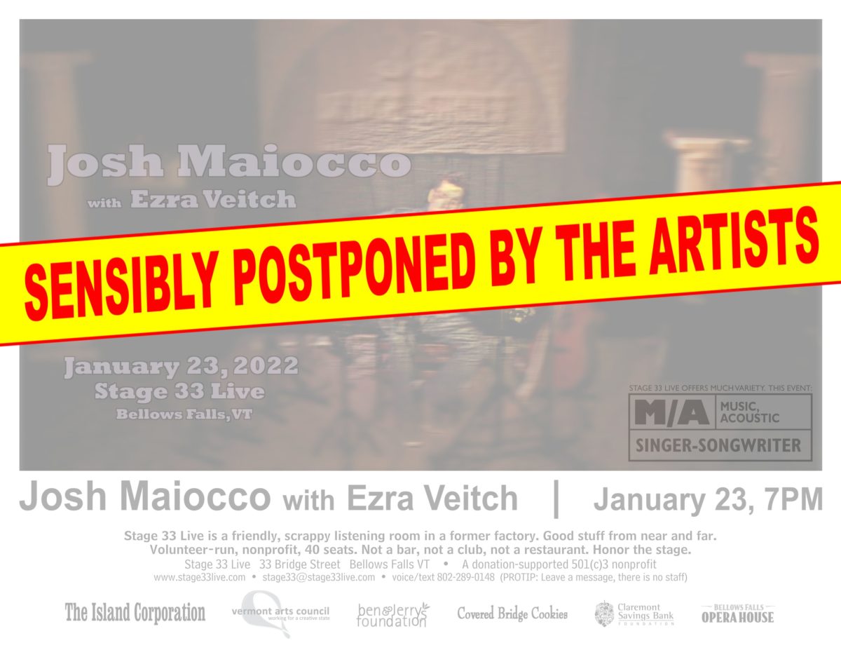 1/23/22: (NIXED BY COVID-19) Josh Maiocco with Ezra Vietch