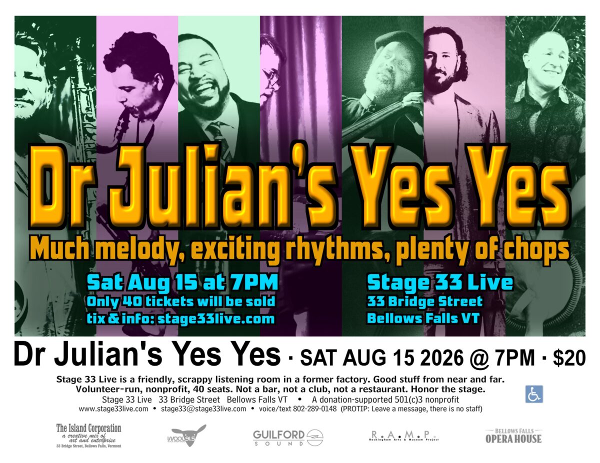 8/15/2026, Saturday: Dr Julian’s Yes Yes (7:00PM)