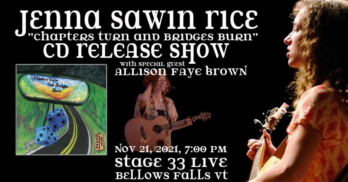 11/21/21: Jenna Sawin Rice CD RELEASE SHOW with Allison Fay Brown
