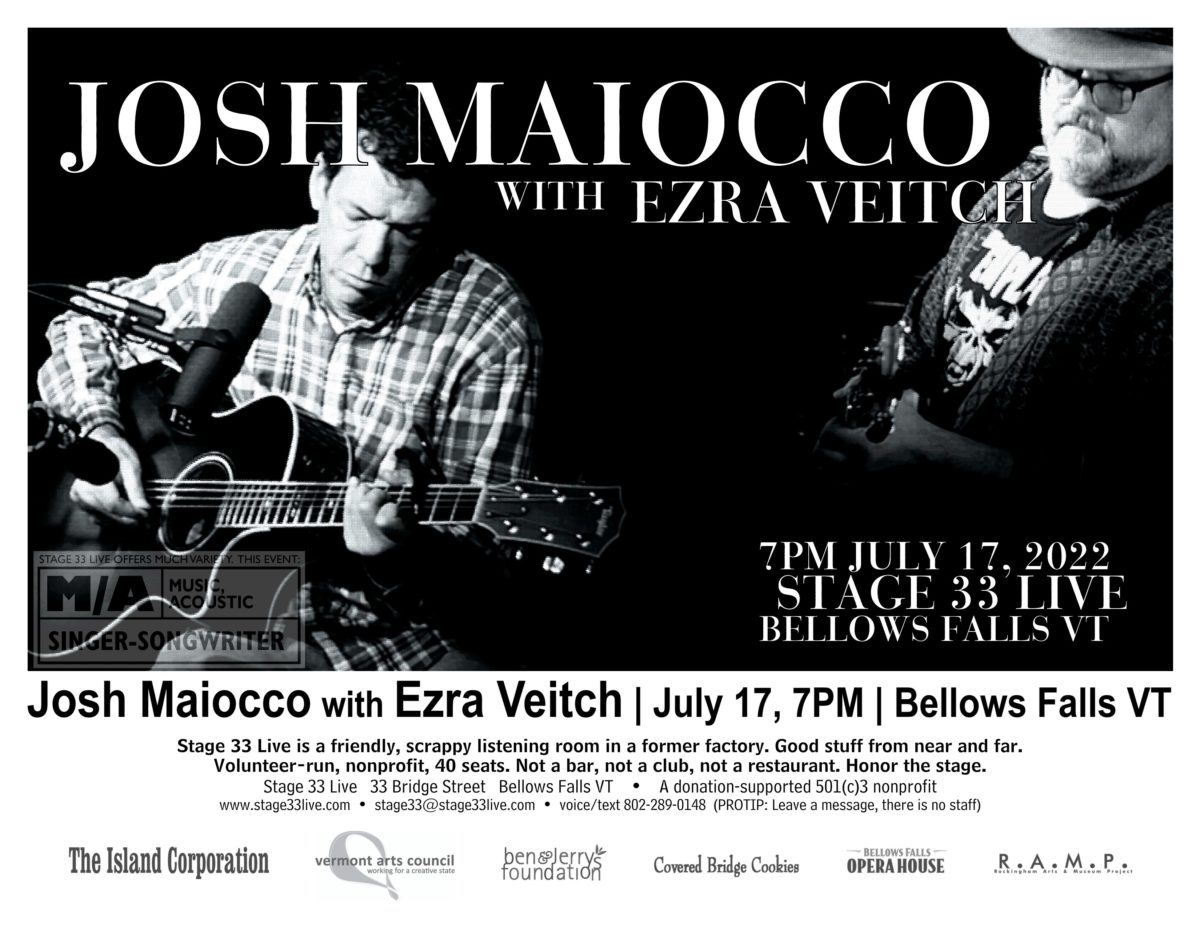7/17/22, Sunday: Josh Maiocco with Ezra Veitch
