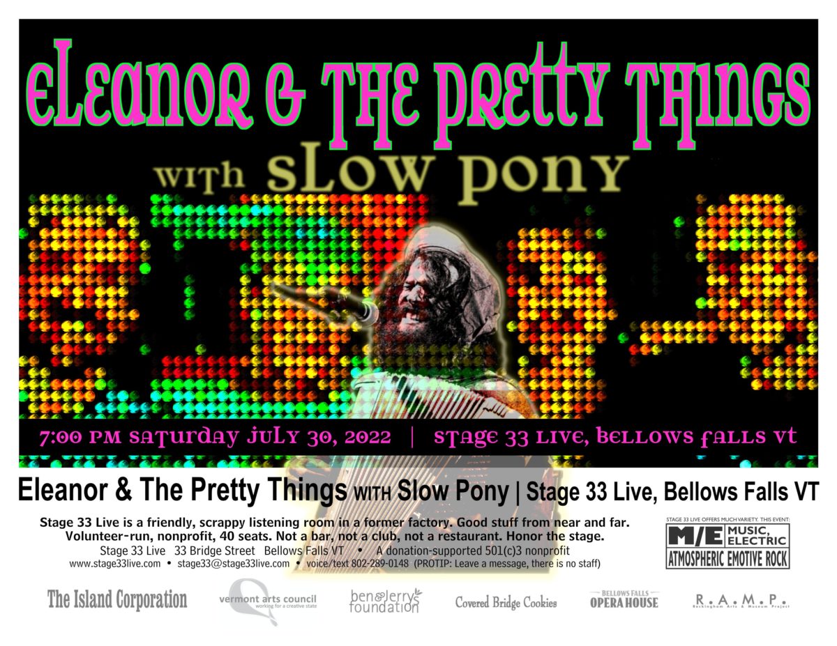 7/30/22: Eleanor & The Pretty Things with Slow Pony
