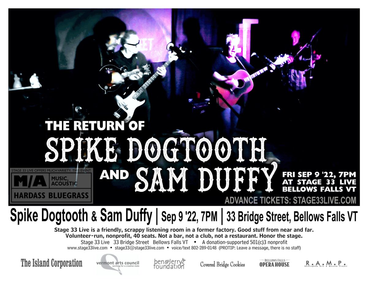 9/9/22: Spike Dogtooth with Sam Duffy