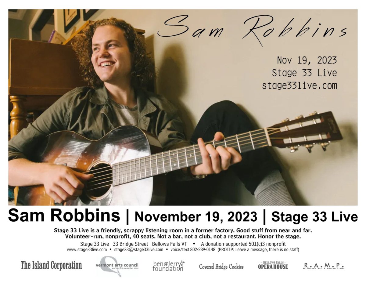 11/19/23, Sunday: Sam Robbins with Brian Dade (7:00 PM)