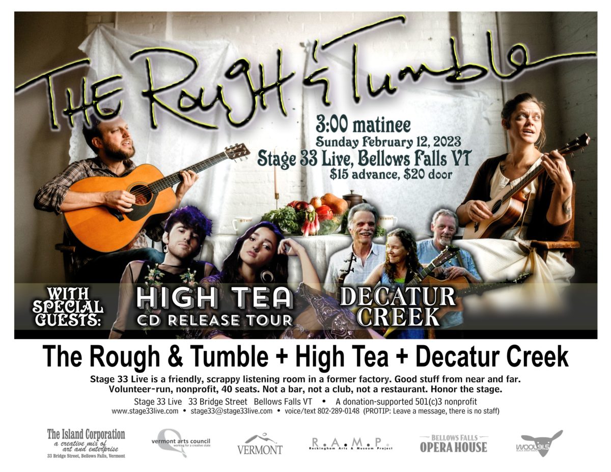 2/12/23: The Rough & Tumble, High Tea, and Decatur Creek