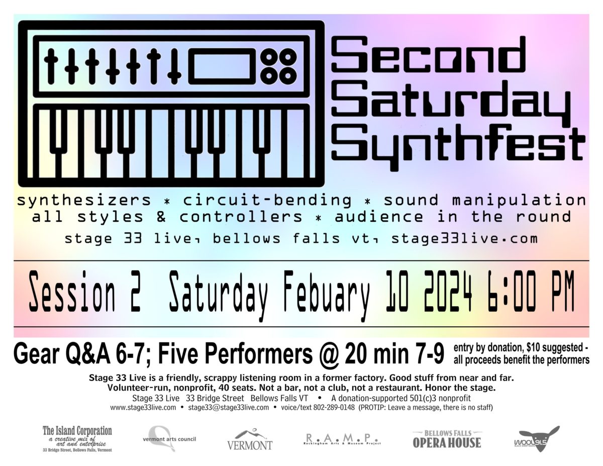 2/10/24: Second Saturday Synthfest, session 2 (6:00 PM)