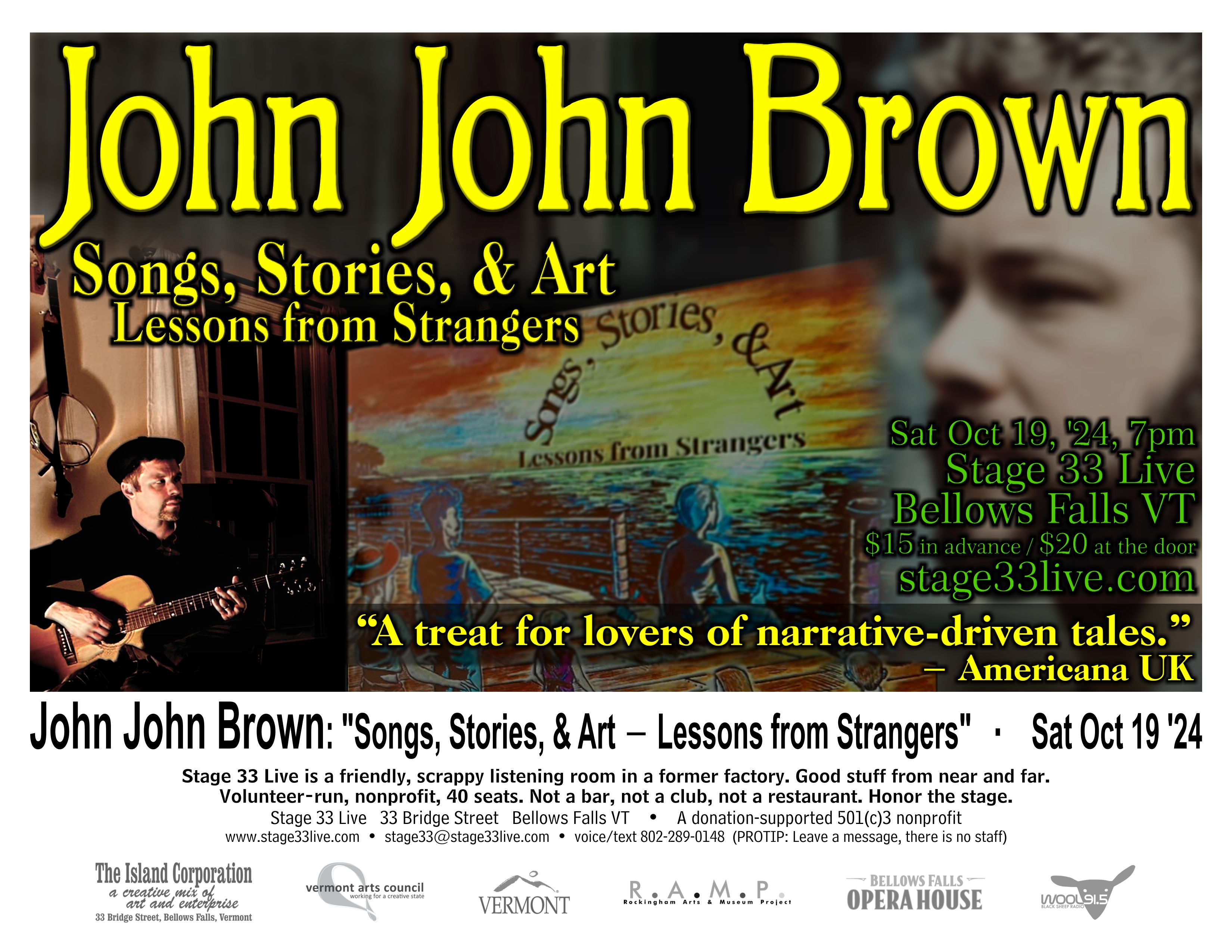 Songs, Stories, & Art — John John Brown