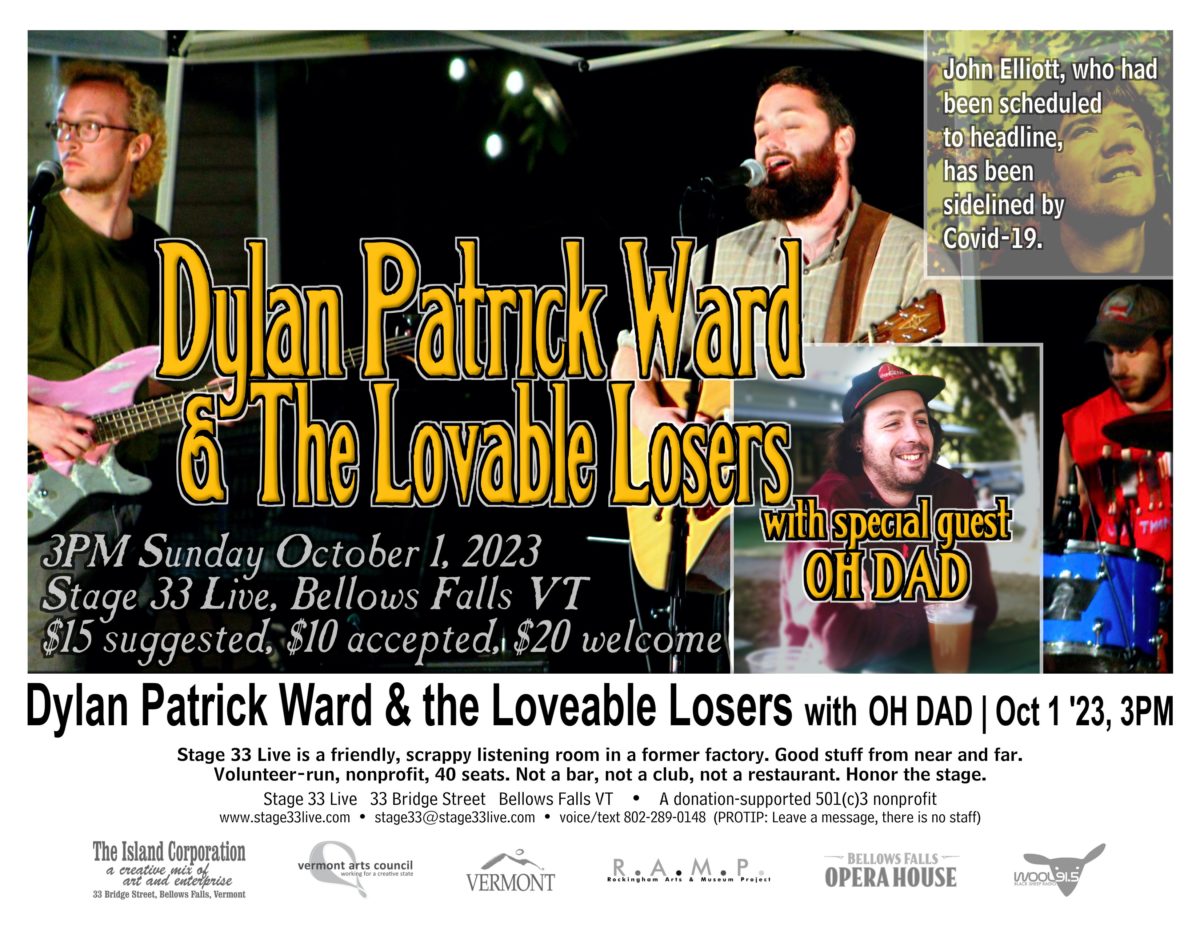 10/1/23: Dylan Patrick Ward and the Loveable Losers with OH DAD