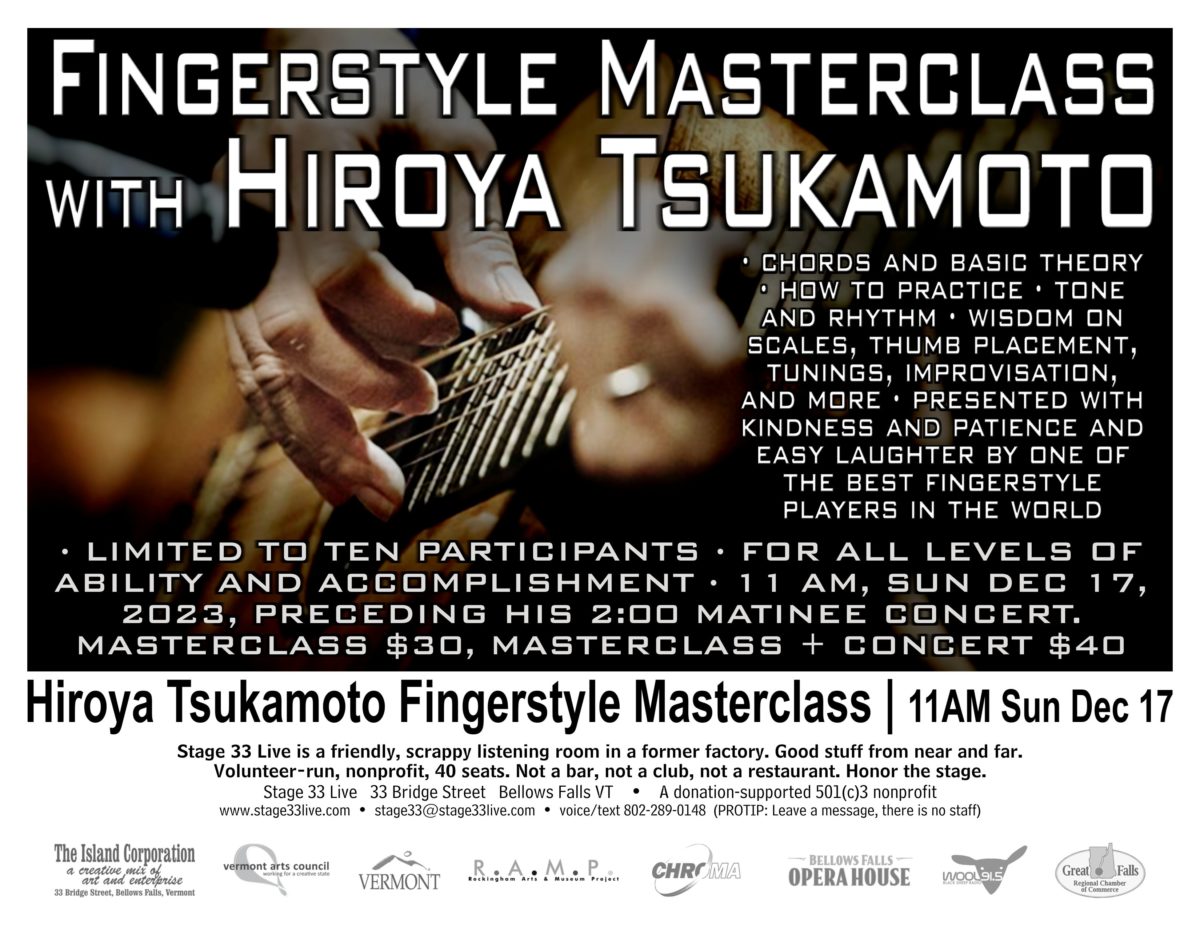 12/17/23: Fingerstyle Masterclass with Hiroya Tsukamoto