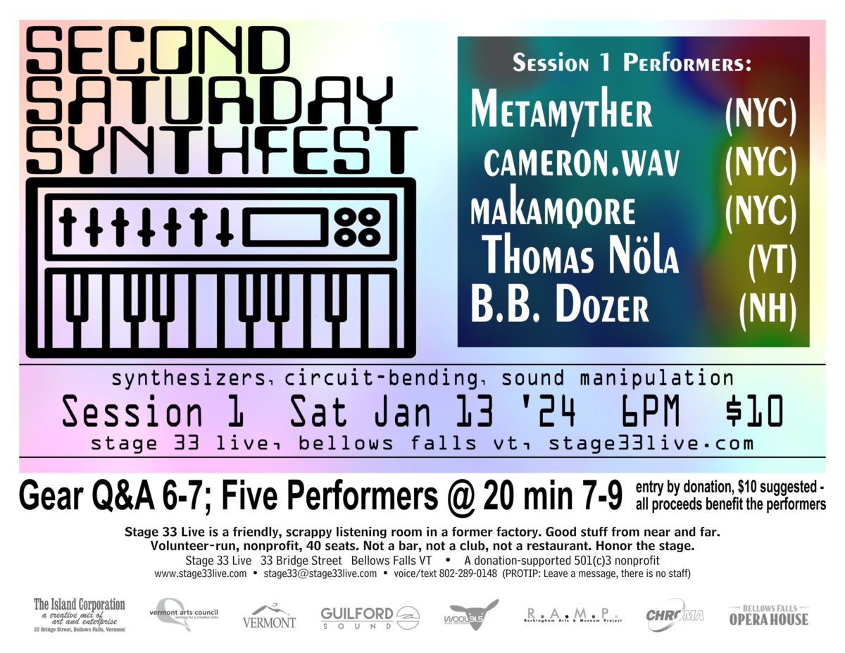 1/13/24: Second Saturday Synthfest, session 1