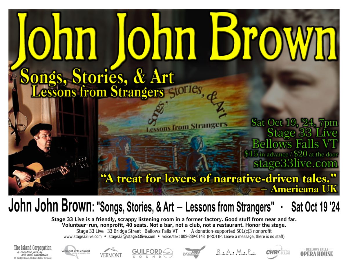 10/19/24, Saturday: John John Brown (7:00 PM)